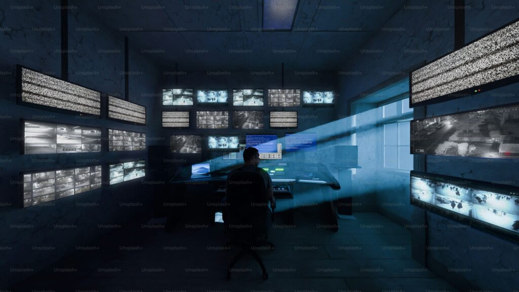 Security operations center team monitoring threat dashboards and coordinating incident response.