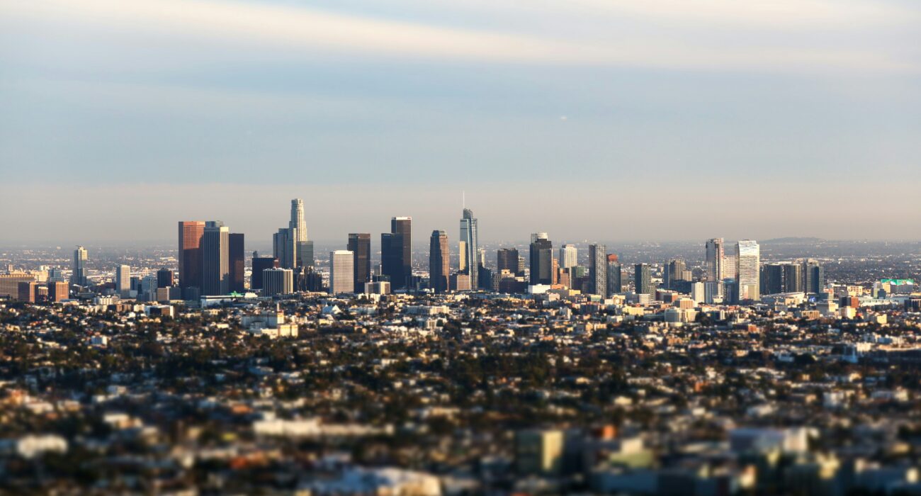 Downtown Los Angeles skyline representing local businesses using co-managed IT services for stronger technology support.