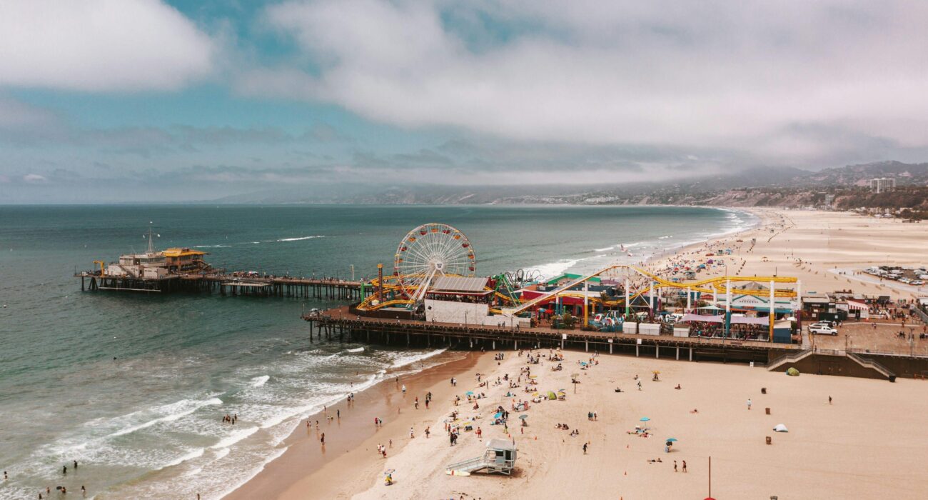 Santa Monica Pier and beach near businesses using managed IT services in Santa Monica CA